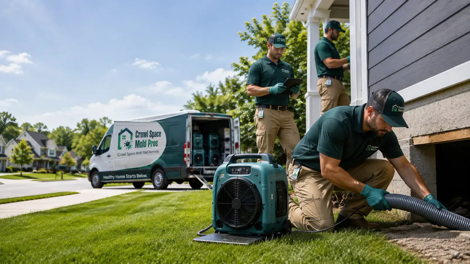 Crawl Space Mold Removal in Harrisville, MI